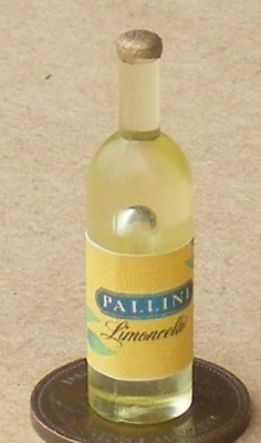 Bottle Of Pallini Limoncello Liqueur Tumdee 1:12 Scale Dolls House Drink