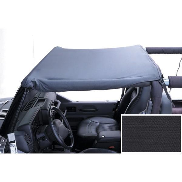 Bâche Summer Brief Top denim noir pour Jeep Wrangler YJ 1992-1995