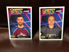 2021 Upper Deck Portraits Rookies Pavel Francouz # P-99 & Reid Duke # P-64