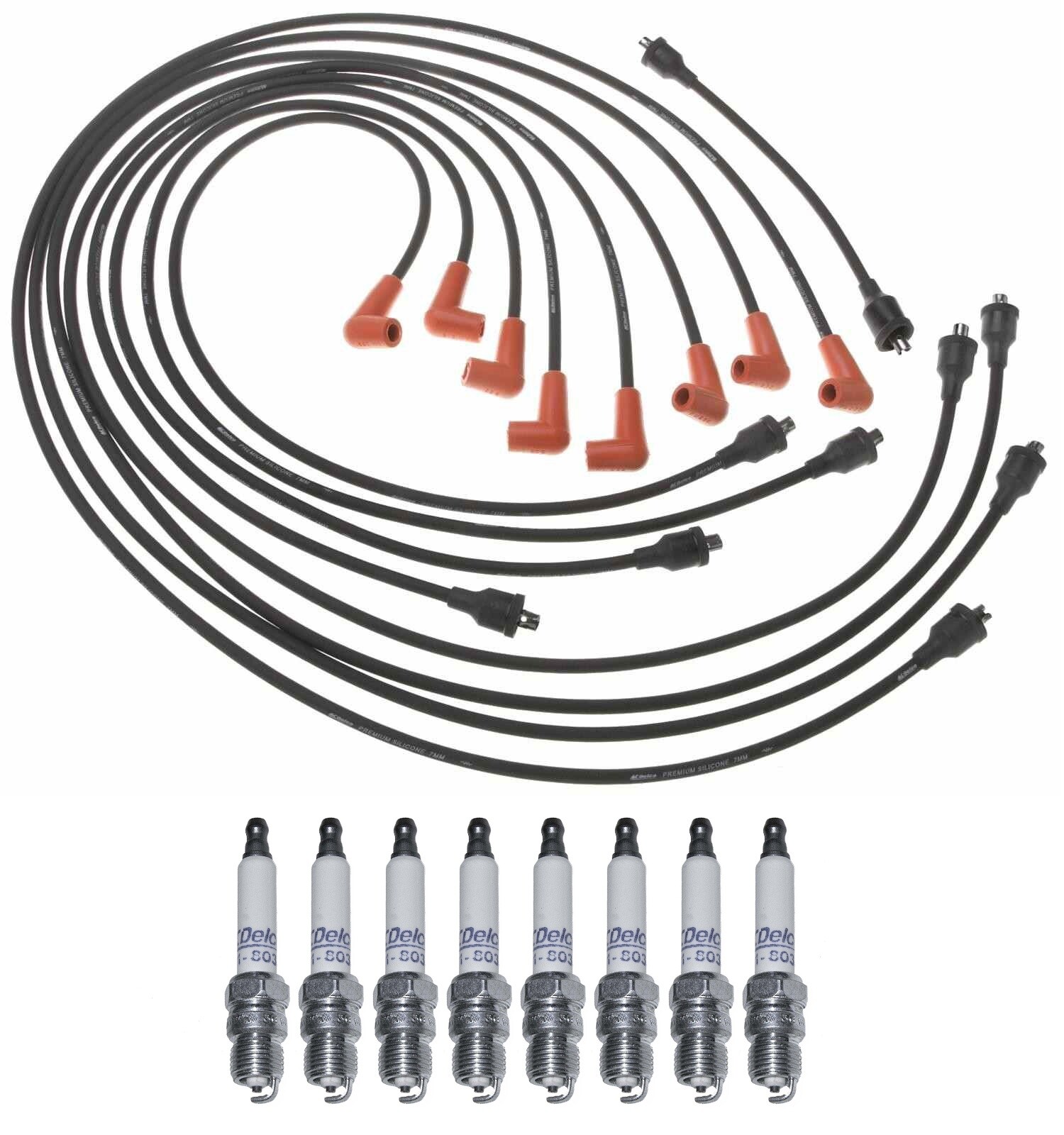 Pro Ignition Wire Set  8 Platinum ACDelco Spark Plugs Kit For Chevy P30 G10 V8