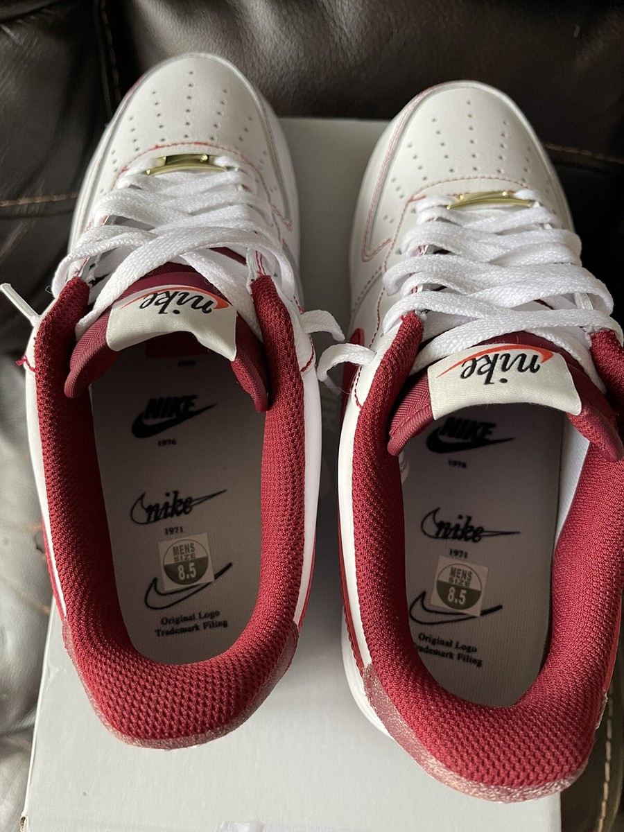 New Nike Air Force 1 Low '07 First Use White Team Red Mens New Nike Air Force 1 Low '07 First Use White Team Red Mens
