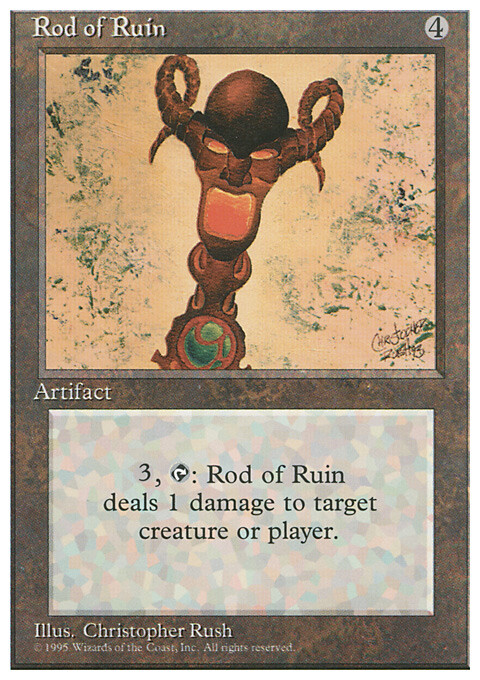 Magic the Gathering MTG Rod of Ruin (344) Fourth Edition   NM