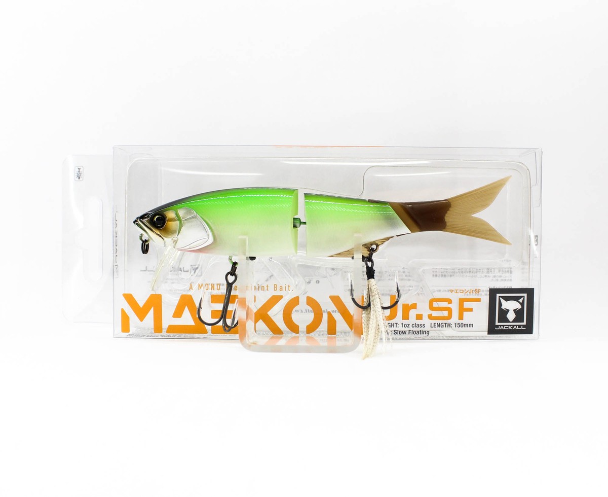 Leurre Jackall Maekon JR Flottant Lent – 150 Mm – Couleur Natural Bone – Pour Carnassiers