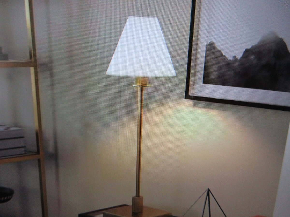 Meyer&Cross Clement 28 Brass Finish Table Lamp with Fabric