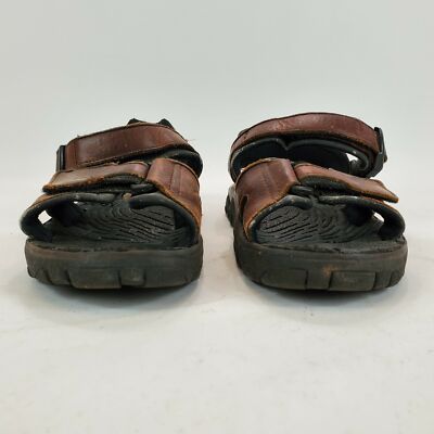 Frye Mens Strap Sandals Brown Black Hook And Loop 8 D | eBay display picture 1