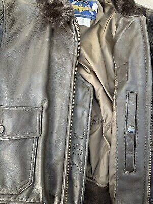 Vintage 80s Cooper Type G-1 Leather Flight Jacket Bomber US Vintage 80s Cooper Type G-1 Leather Flight Jacket Bomber US