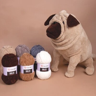 1 x 100g Ball, Yarn Art Dolce 100% Micro Polyester, Super Bulky, 43 Colours