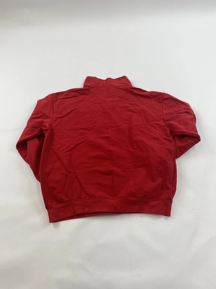 Portland Trail Blazers Sweatshirt Youth XL Red 1/4 Zip Pullover Majestic - Image 2 of 4