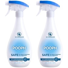 Pooph Pet Odor Eliminator, 32oz Spray, 2-Pack - Eliminates Odors