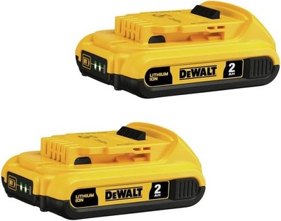 2 DEWALT DCB203-2 20V MAX 2.0Ah Lithium Ion Batteries 20 Volt Pack DCB203 New