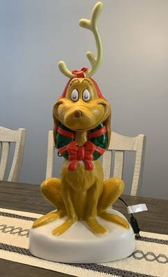   Dr. Seuss, 24'' Christmas Lighted Blow Mold Outdoor Decor Grinch Max