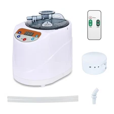 Sauna Steamer Portable Pot 3 Liters, Stainless Steel Steam Generator with Rem...