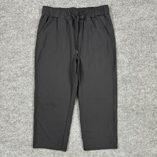 32 Degrees Cool Womens Size S Black Pull On Cropped Pants Stretch Lightweight