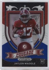 2021 Panini Prizm Draft Picks Crusade Red White & Blue Jaylen Waddle #169 19fv