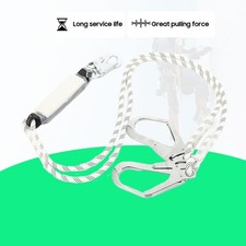 Doppelhaken Halteseil 1,5m Fallschutz Verbindungseil Kletterseil Absturzschutz