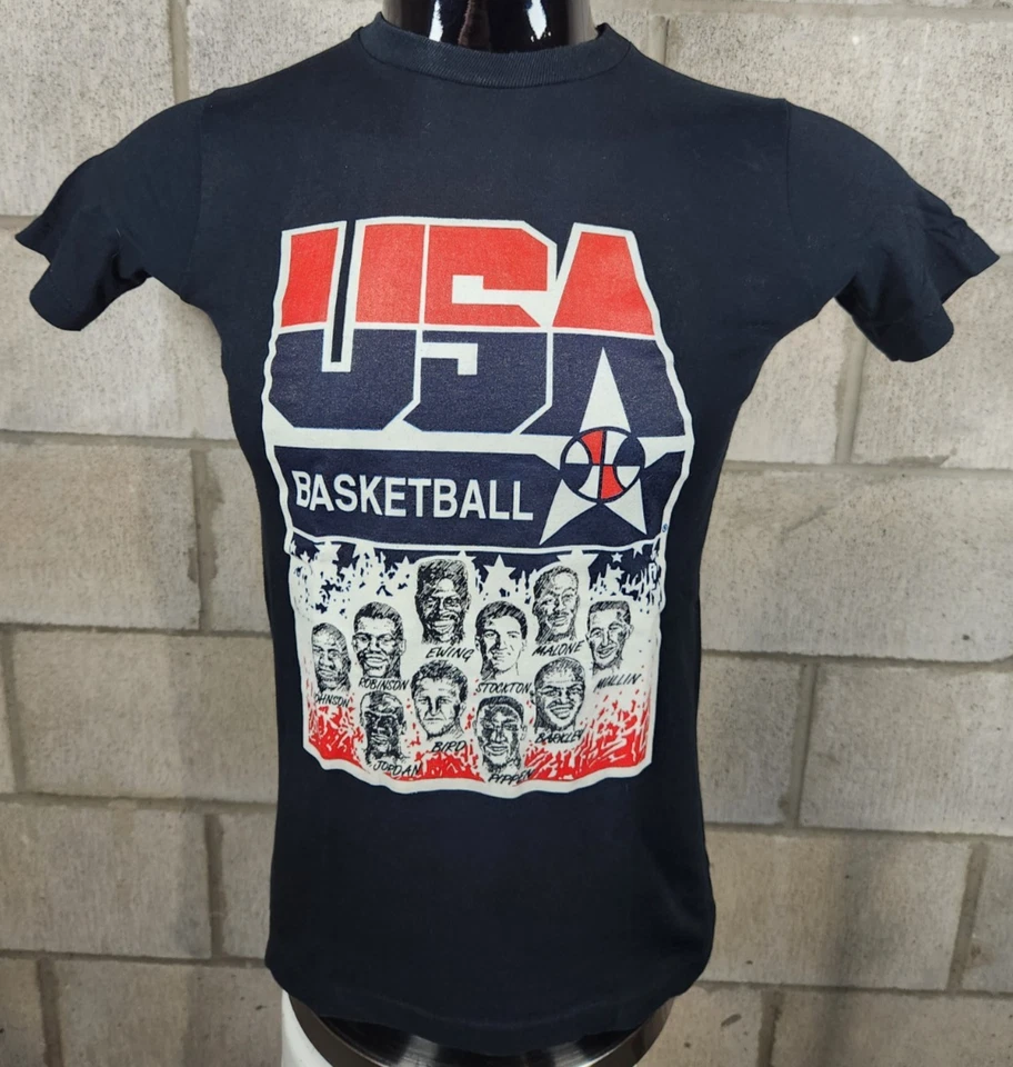 Camiseta azul vintage de baloncesto de Estados Unidos 1992 Dream Team juvenil XL (18/20) Foto 3 de 4