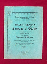 Libretto d'opera antico 20000 leghe sotto il globo Gittlo Verne Galligaris Roma