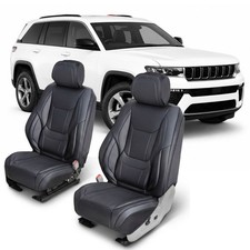 For Jeep Grand Cherokee Coverland Seat Covers Leather Front Rear Full Set For Jeep Grand Cherokee Coverland Seat Covers Leather Front Rear Full Set
