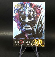 X-Files 1/1 Sketch 2025 Upper Deck Government Conspiracies Gorman Chaco Chicken