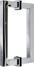 Stainless Steel 304 Grade Tubular Back to Back Shower Door Pull Handle 8-Inch,