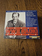 World War WWII Radio Bing Crosby Live Music Broadcast 1943 - 1945 5-Disc CD Set