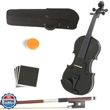 MA 16-Inch Solid Wood Viola in Black Finish - Handcrafted 4/4 Siz