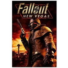 Fallout New Vegas Courier Retro Game Art Poster