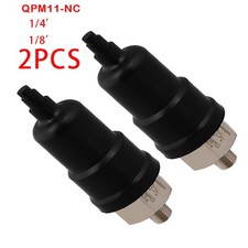 2x Adjustable Air Pressure Switchs Normally Close QPM11-NC 1/4 1/8 Switch Spares