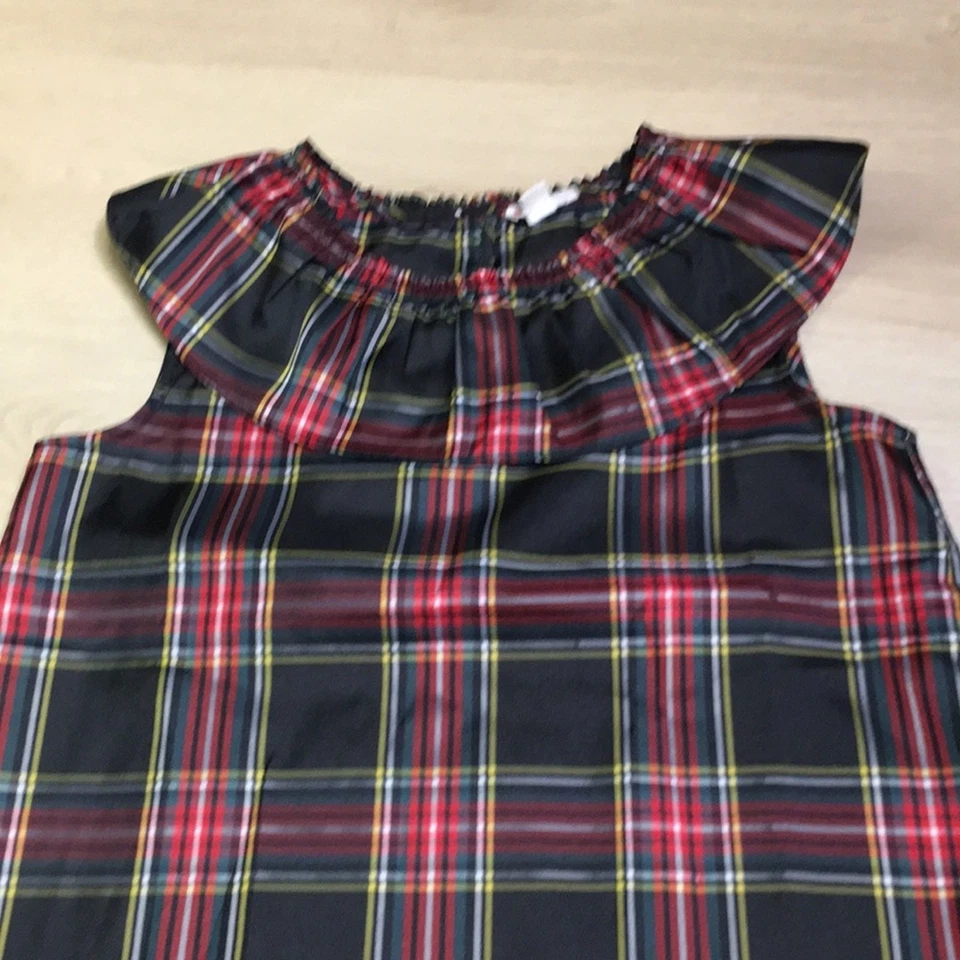 Crewcuts J. Crew Holiday Plaid Sleeveless Top Girl’s size 14 - Image 3 of 4