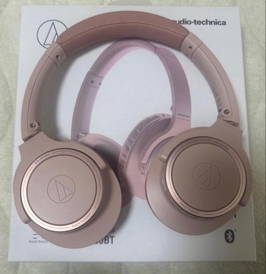 audio-technica ATH-SR30BT PK SoundReality Wireless Headphones Pink With Box
