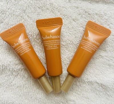 Sulwhasoo Concentrated Ginseng Rejuvenating Eye Cream 3ml x 3pcs Travel Size