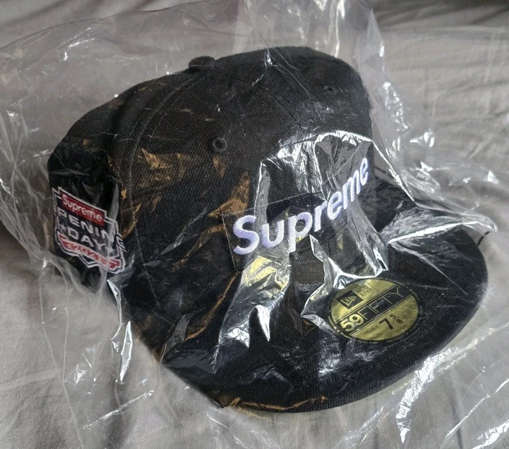 Casquette noire Supreme No Comp Box Logo New Era 7 5/8 FW21