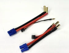 2 PACK- EC3 Female to JST-XH 2S Balanced 5mm Hard case LiPo Battery Charger Lead