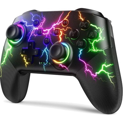 Pro Switch Controller mit RGB Blitz LED und 3 Turbo Modi für intensives Spielen