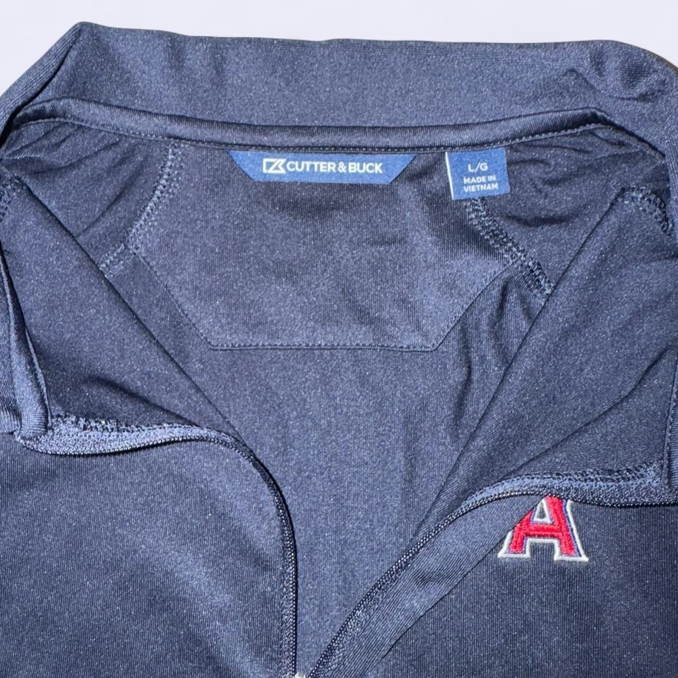 Camisa polo para mujer Cutter & Buck Los Angeles Angels azul marino talla grande L Foto 3 de 4