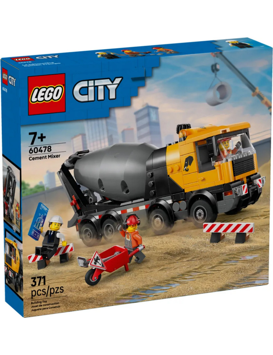 LEGO City La Bétonnière 60478 cadeau d'anniversaire idéal pour les passionnés de travaux