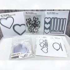 My Favorite Things HEARTS Valentines Day Balloons Shaker Windows Dies