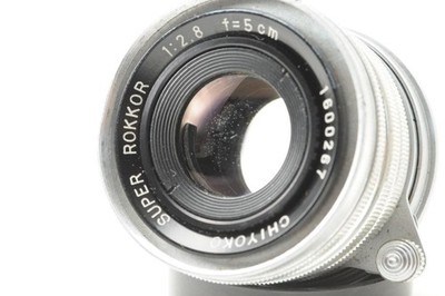 【希少】CHIYOKO SUPER ROKKOR 50mm F2.8 L39 Minolta CHIYOKO SUPER ROKKOR 50mm F2.8 L39 Mount Lens with Caps