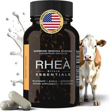 Rhea Bovine Colostrum Capsules for Women Gut Health & Immunity 60 Caps