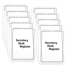 10 Pieces Checkbook Transaction Register 6.4 * 8.25inch Secretary Deskbook Ch.