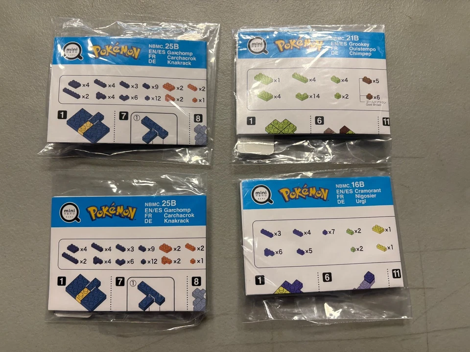 34  X  FCBD Pokemon Nanoblock Mini Nano Sample Bundle Building Set  Factory  NEW - Image 2 of 2