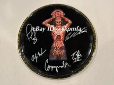 CANNIBAL CORPSE ~ Band SIGNED Drumhead 8.5”  💯 Official Merch 🥁 🔥