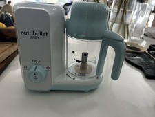 Nutribullet Baby Blender & Steamer Food Maker White/Light Blue Cord