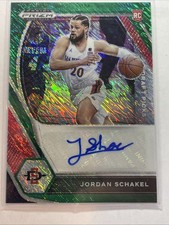 2021-22 Prizm Draft Picks Jordan Schakel Auto RC Prizm Green Shimmer #/5 SDSU