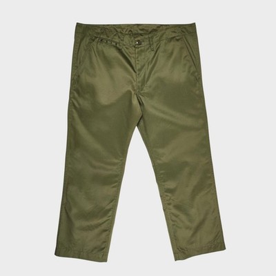STUDIO D'ARTISAN Herren Grün Made in Japan 1874 Satin Chino Hose - Größe 40