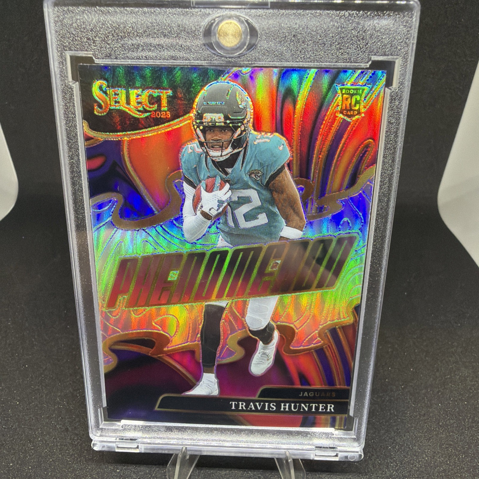 2025 Panini Select TRAVIS HUNTER Rookie Silver Phenomenon Football Card Jags