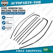 For Bmw 3 Series E90 2006-2012 Window Sill Molding Trim Strips Gloss Black For Bmw 3 Series E90 2006-2012 Window Sill Molding Trim Strips Gloss Black