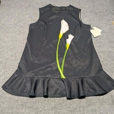 NWT VICTORIA BECKHAM for Target Womens  2XL Black Calla Lily Shift Dress Floral