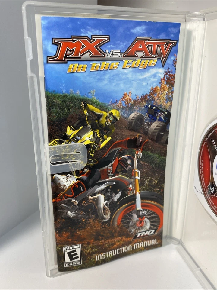 MX vs. ATV: On the Edge (Sony PSP, 2006) Game Black Label Complete In Box CIB - Image 3 of 4