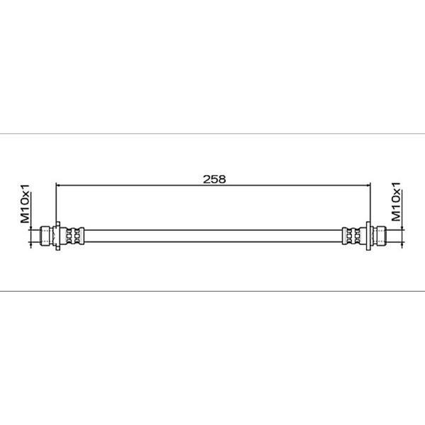 Metzger 4111942 Bremsschlauch FüR Honda Jazz GE GG GP ZA-image